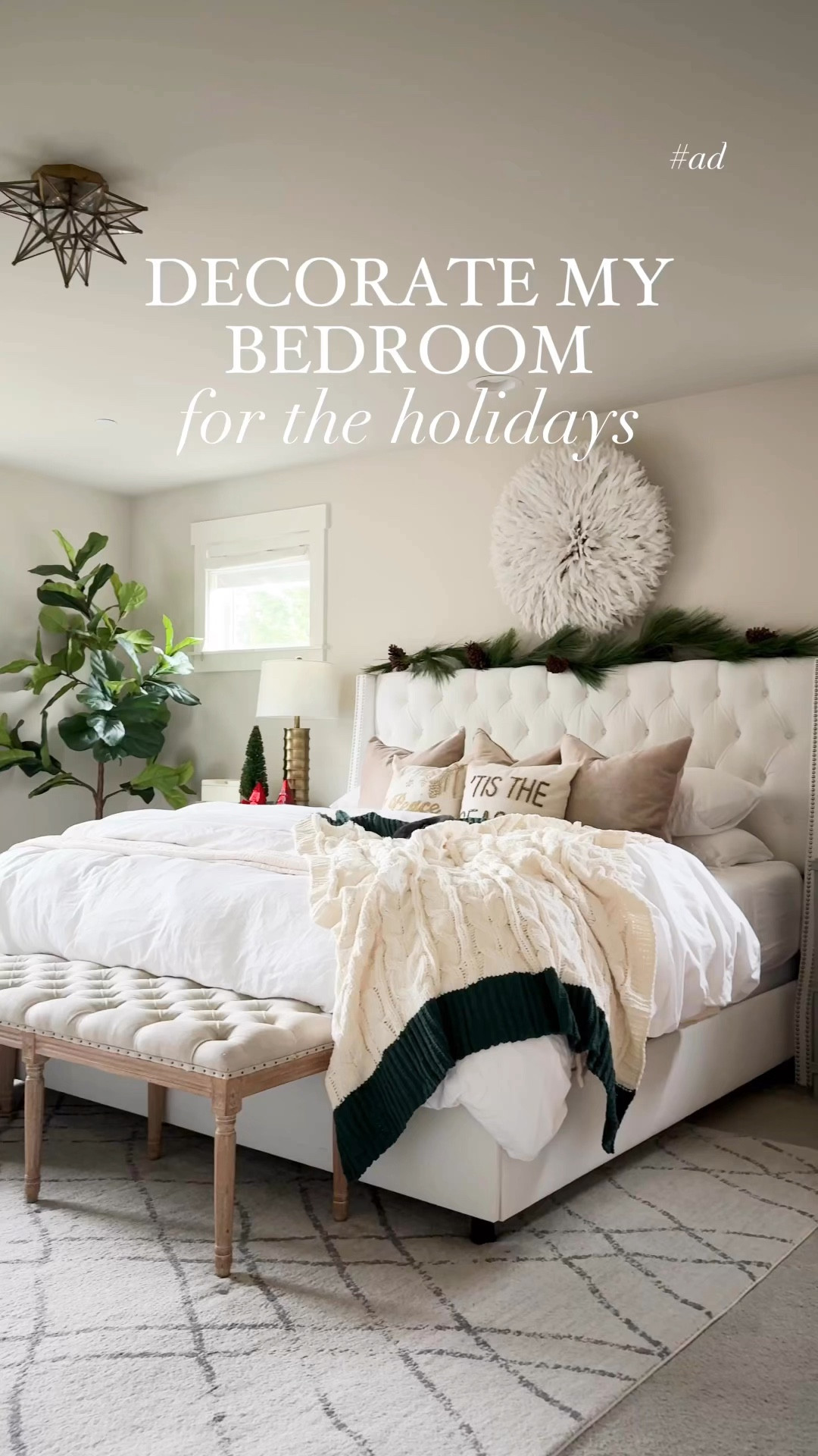 HOLIDAY BEDROOM DECOR!

Bed, dresser, rug, bench, armchair, home decor, juju hat, throw pillows, pillow inserts, duvet cover, faux fiddle leaf fig trees

#LTKSeasonal #LTKHome #LTKHoliday
