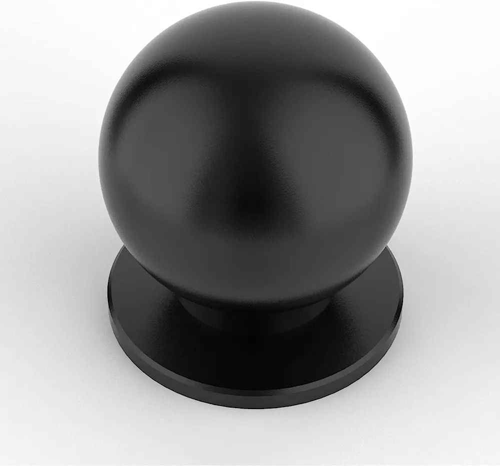 Coinkoly 10 Pack Cabinet Knobs Matte Black Single Hole Round Knobs Door pulls Kitchen Cabinet Kno... | Amazon (US)
