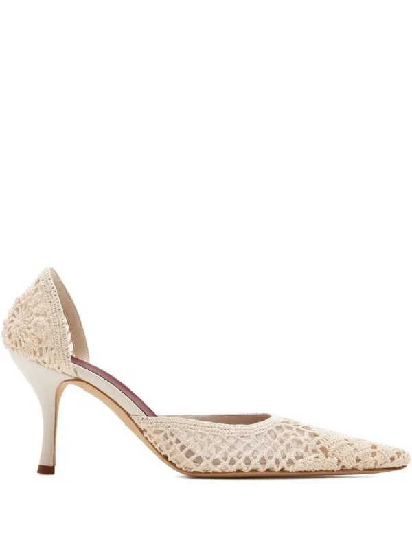 115mm Crochet pumps | Farfetch Global