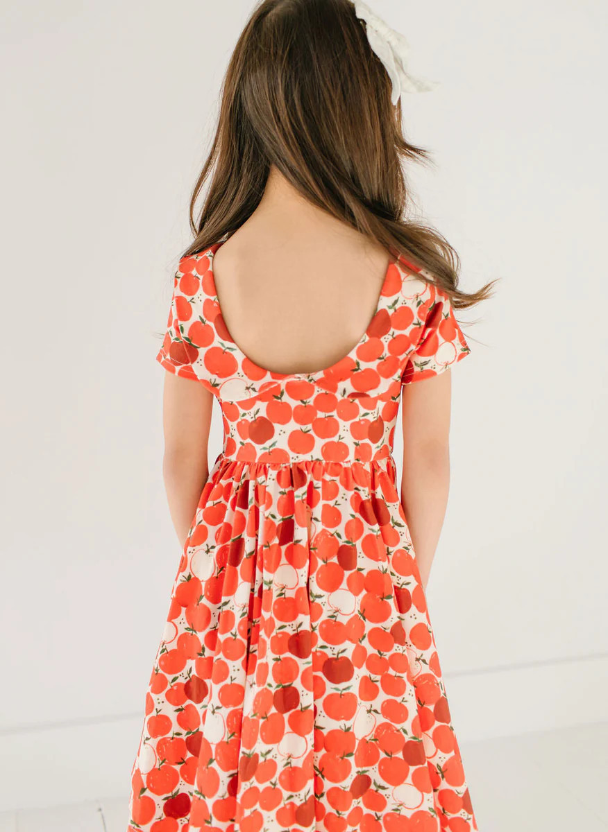 Elizabeth Dress in Apple | Ollie Jay