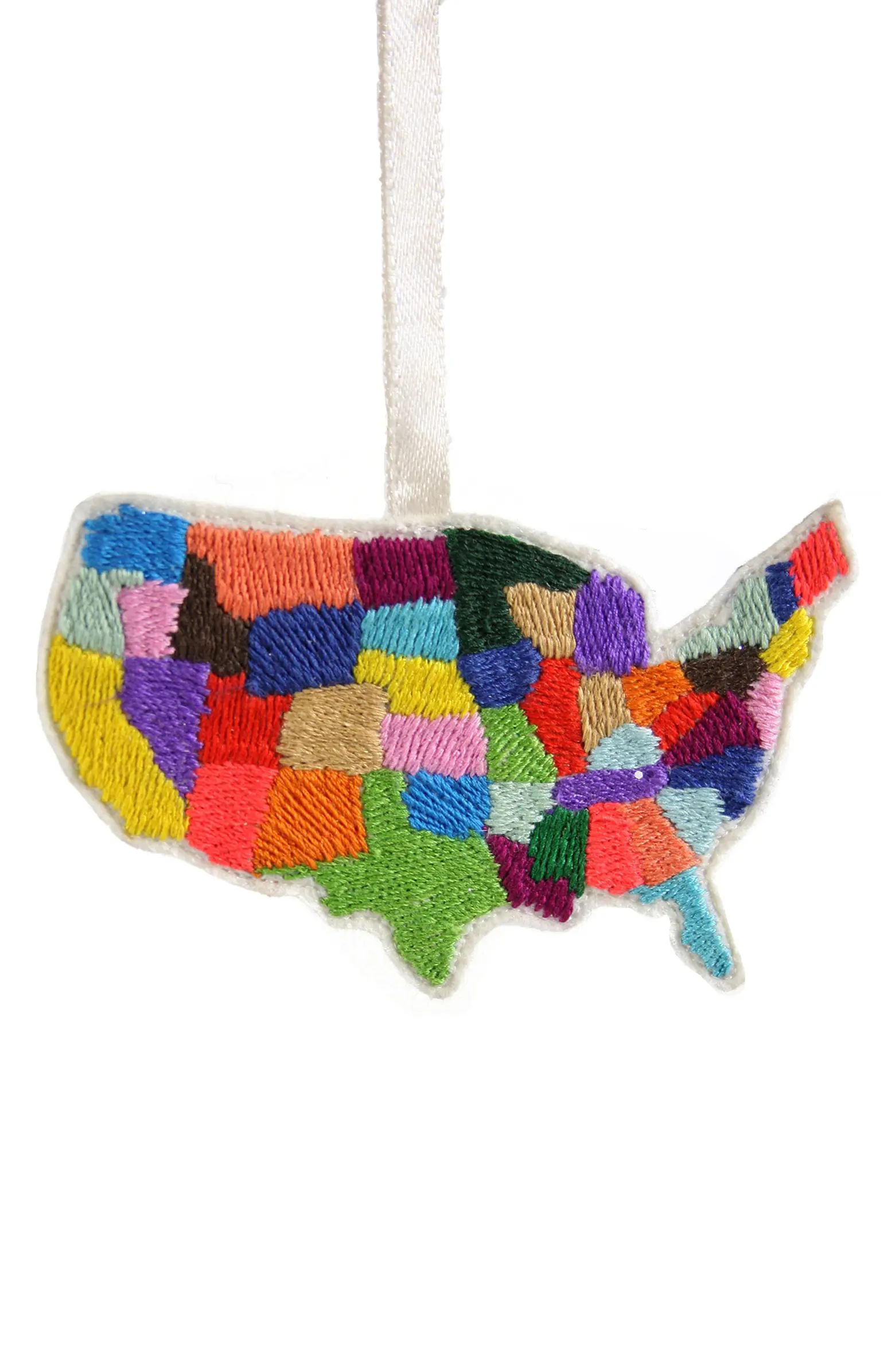 Cody Foster Patchwork USA Ornament | Nordstrom