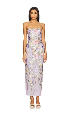 Lovers and Friends Poppin Gown in Lilac Spring Floral from Revolve.com | Revolve Clothing (Global)