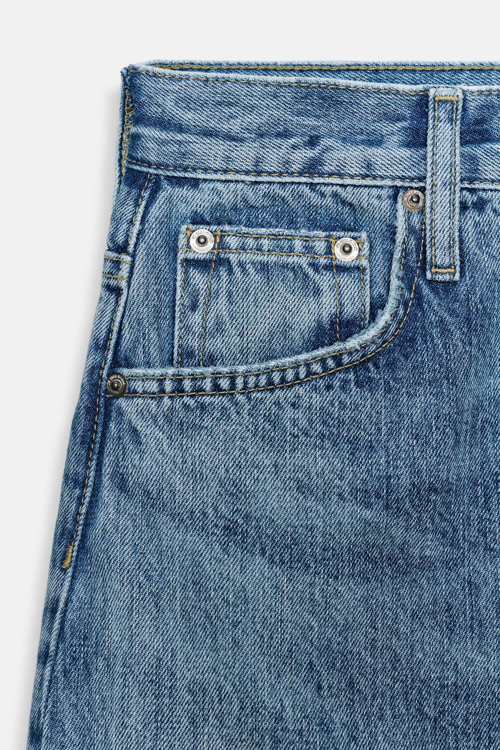 ZW COLLECTION HIGH-WAIST TAPERED JEANS | Zara US