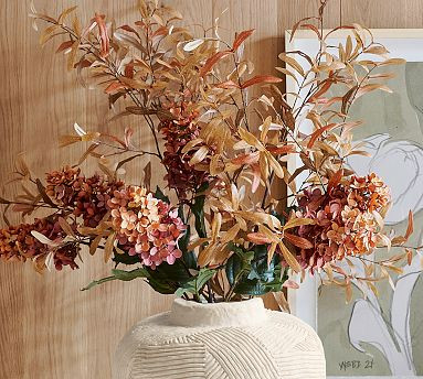 Faux Mixed Olive and Hydrangea Bundle | Pottery Barn (US)