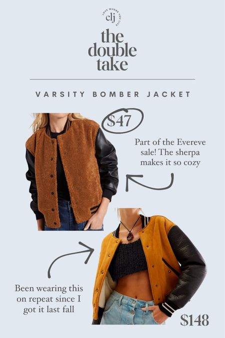 The Double Take: Varsity Bomber Jackets

#LTKstyletip #LTKsalealert #LTKfindsunder50
