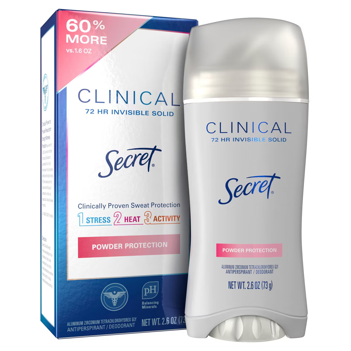 Secret Clinical Strength Invisible Solid Antiperspirant and Deodorant for Women - Protecting Powd... | Target