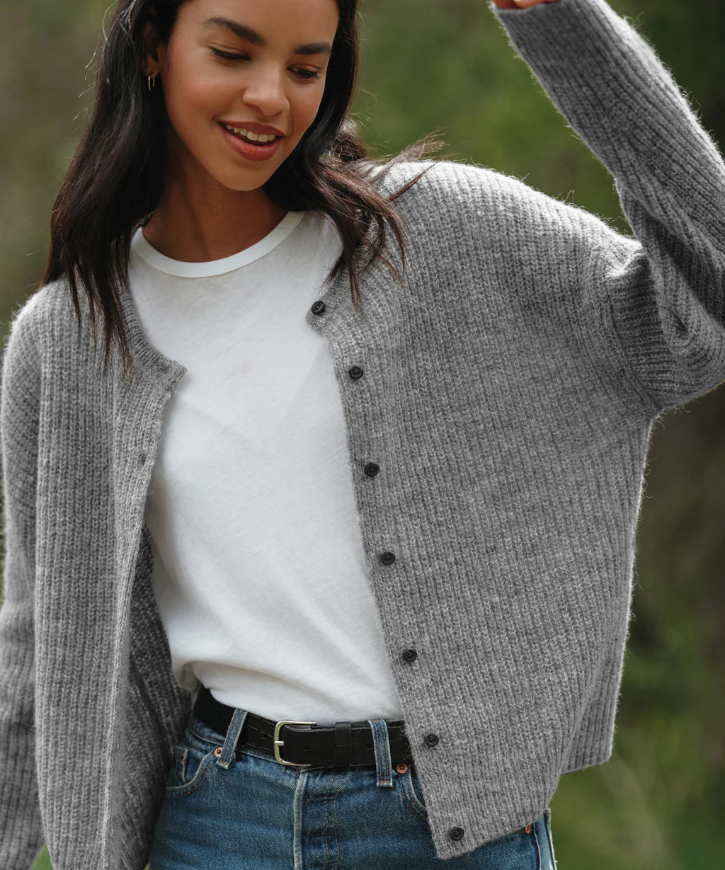 Hayes Crewneck Cardigan | Jenni Kayne