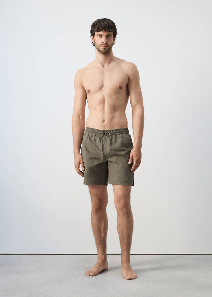 Basic drawstring swimsuit khaki - Man - S - MANGO MAN | Mango (US/MX/AU)