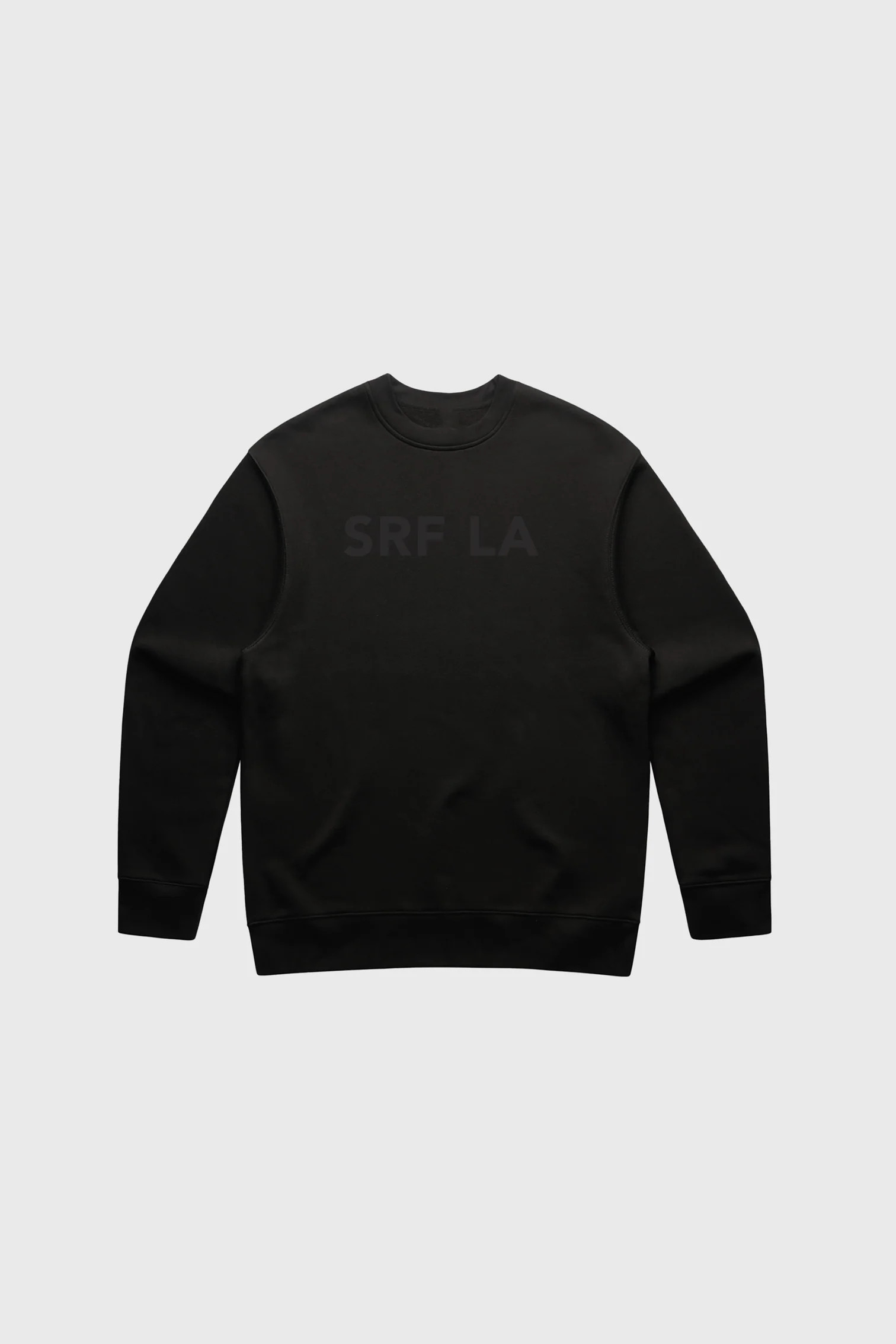 SRF LA Unisex Crewneck - Black on Black | Heidi Merrick