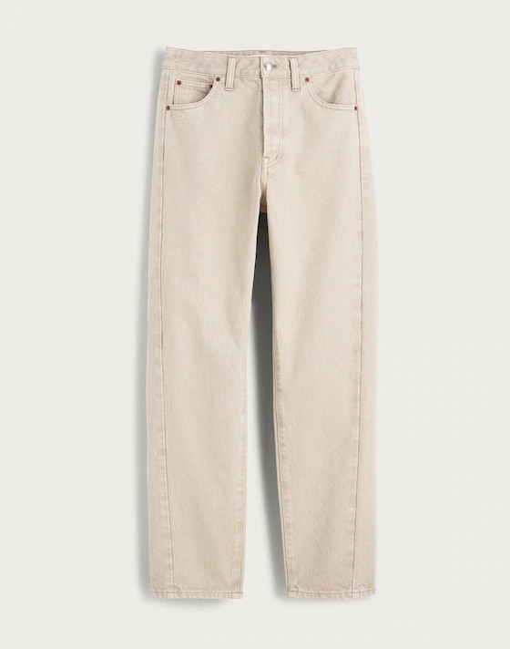 Curvy Pieced Barrel-Leg Jeans | Madewell