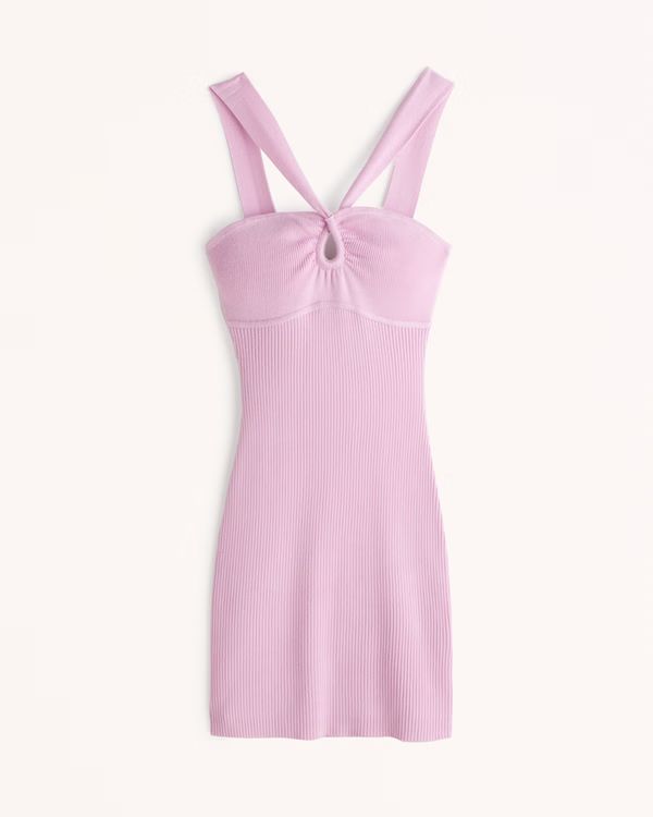 Women's Elevated Knit Cross Strap Mini Dress | Women's New Arrivals | Abercrombie.com | Abercrombie & Fitch (US)