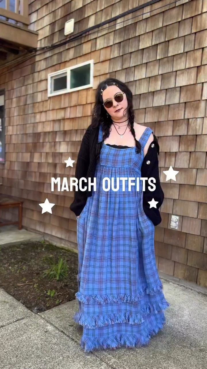 outfits i’ve worn this month as sahm in my 30s with a whimsigrunge style𖦹ׂ ₊˚⊹⋆