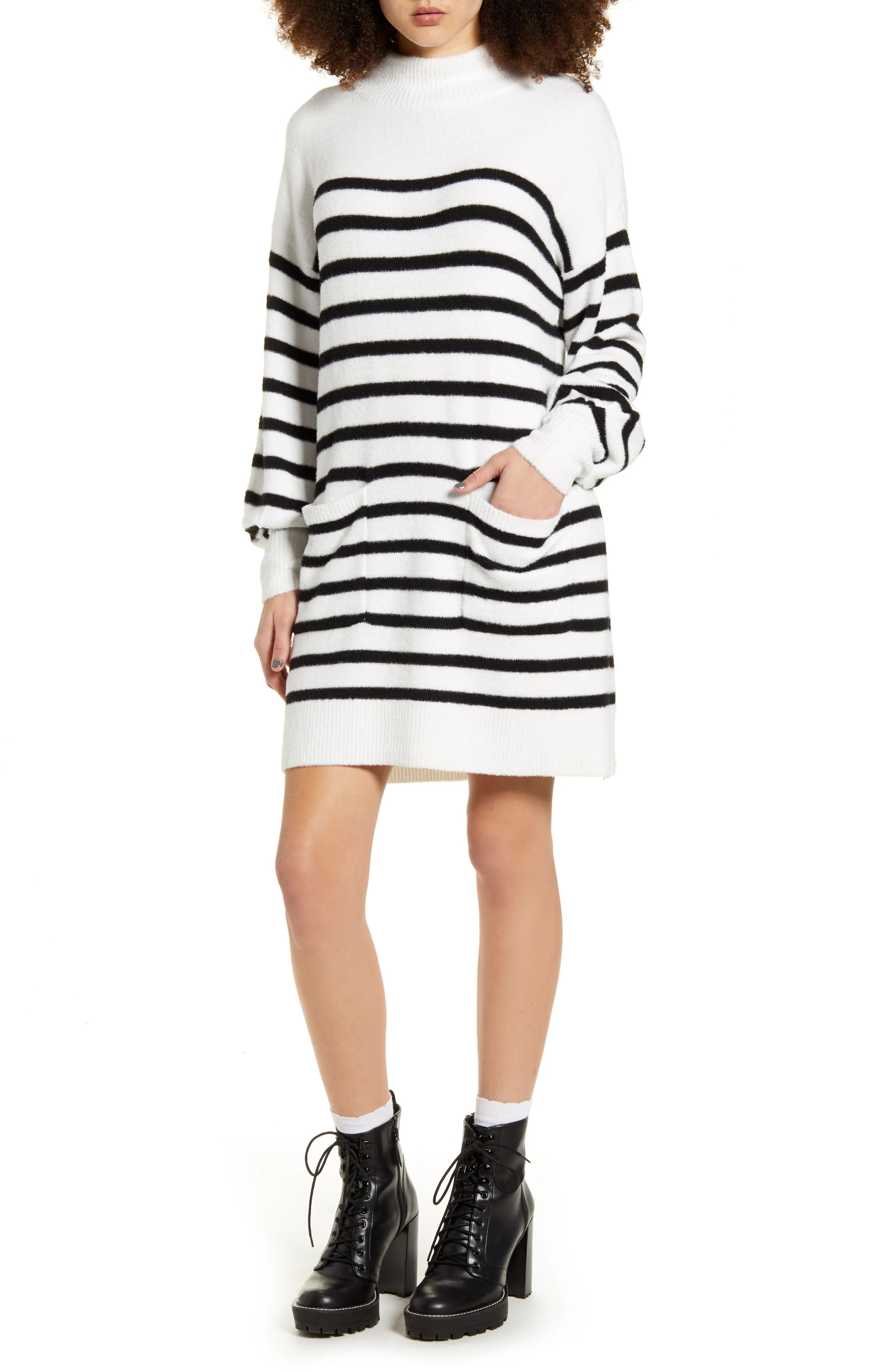 Indhra Stripe Long Sleeve Sweater Dress | Nordstrom