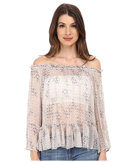 Long Sleeve Box Step Off Shoulder Top | 6pm