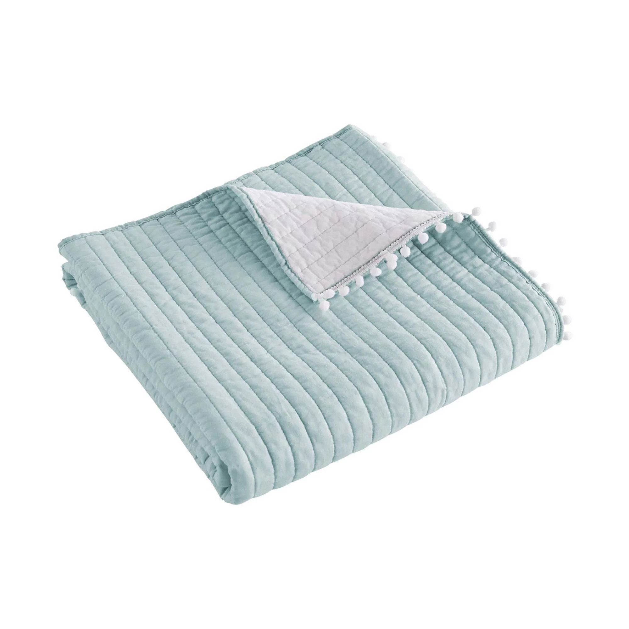 Levtex Home Pom Pom Blue Haze Quilted Throw | Kohl's