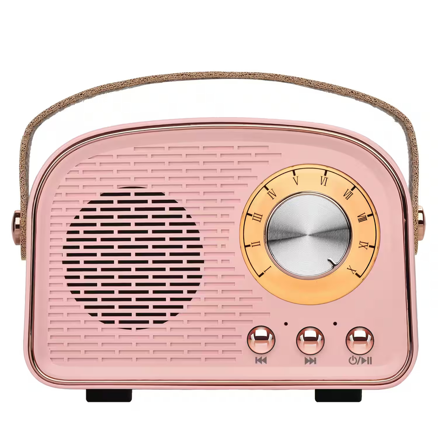 Dazzed Corner - Retro Bluetooth Speaker, Portable Wireless Vintage Speaker - Pink | Best Buy U.S.