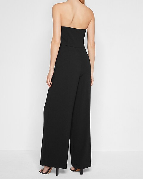 Strapless Wide Leg Jumpsuit | Express