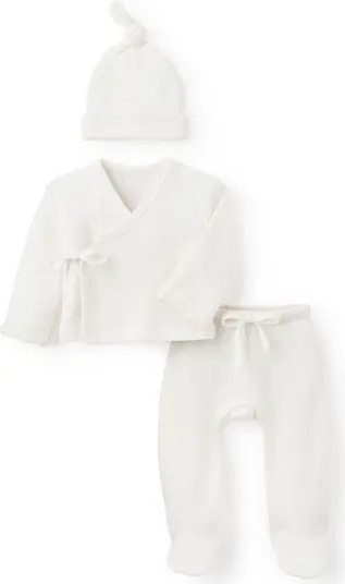 Preemie Organic Cotton Hat, Top & Pants Set | Nordstrom