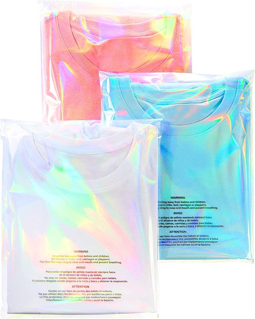 Holographic Resealable Bags For Small Business - These Cellophane Bags Self Adhesive For Convenient  | Amazon (US)