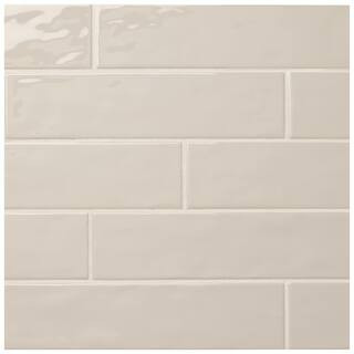 LuxeCraft Taupe 3 in. x 12 in. Glazed Ceramic Subway Wall Tile (12 sq. ft. / case) | The Home Depot
