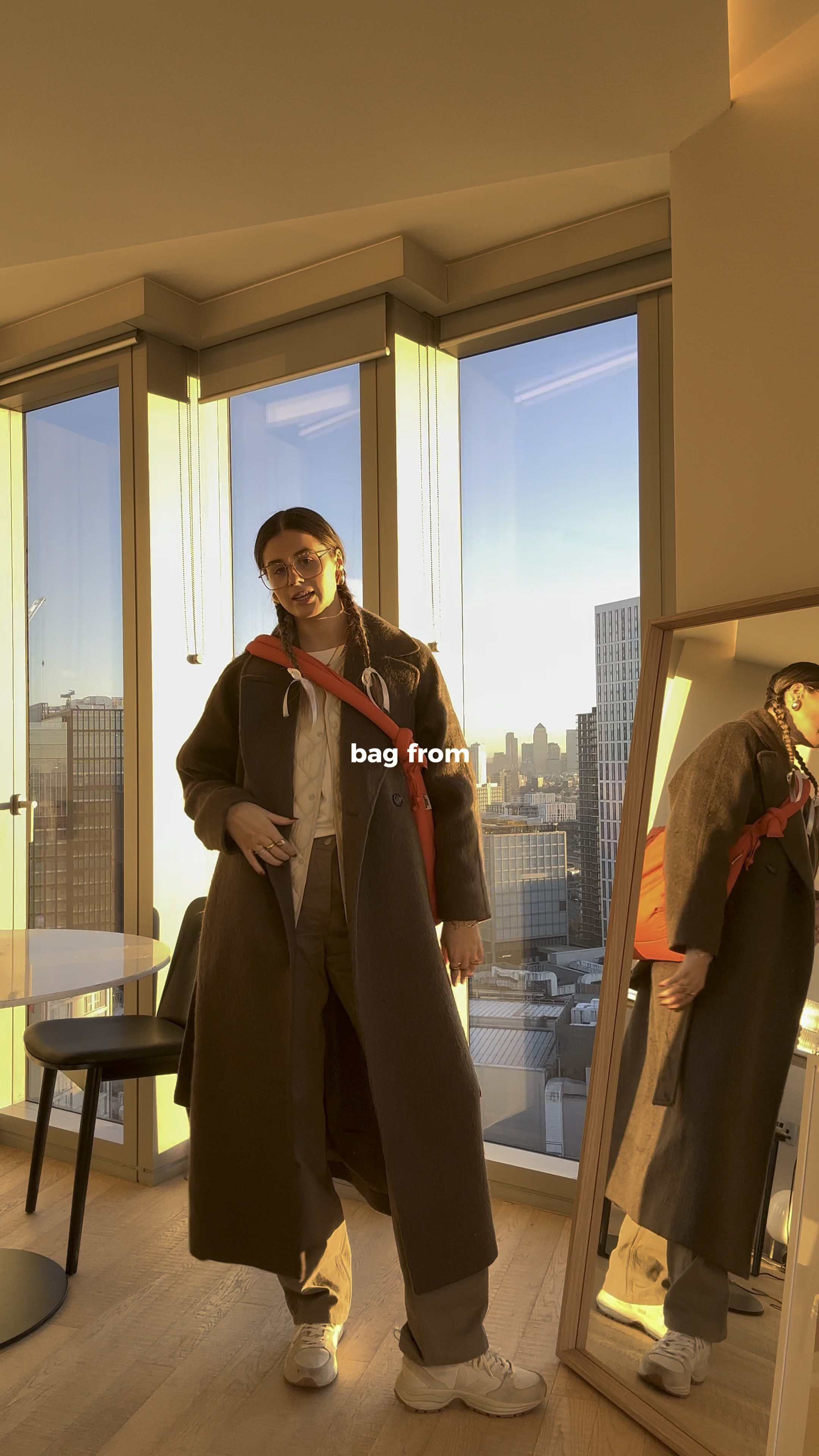 White long sleeve basic top, cream padded gilet, brown wool coat, taupe khaki jeans, 

#LTKSeasonal #LTKstyletip #LTKworkwear