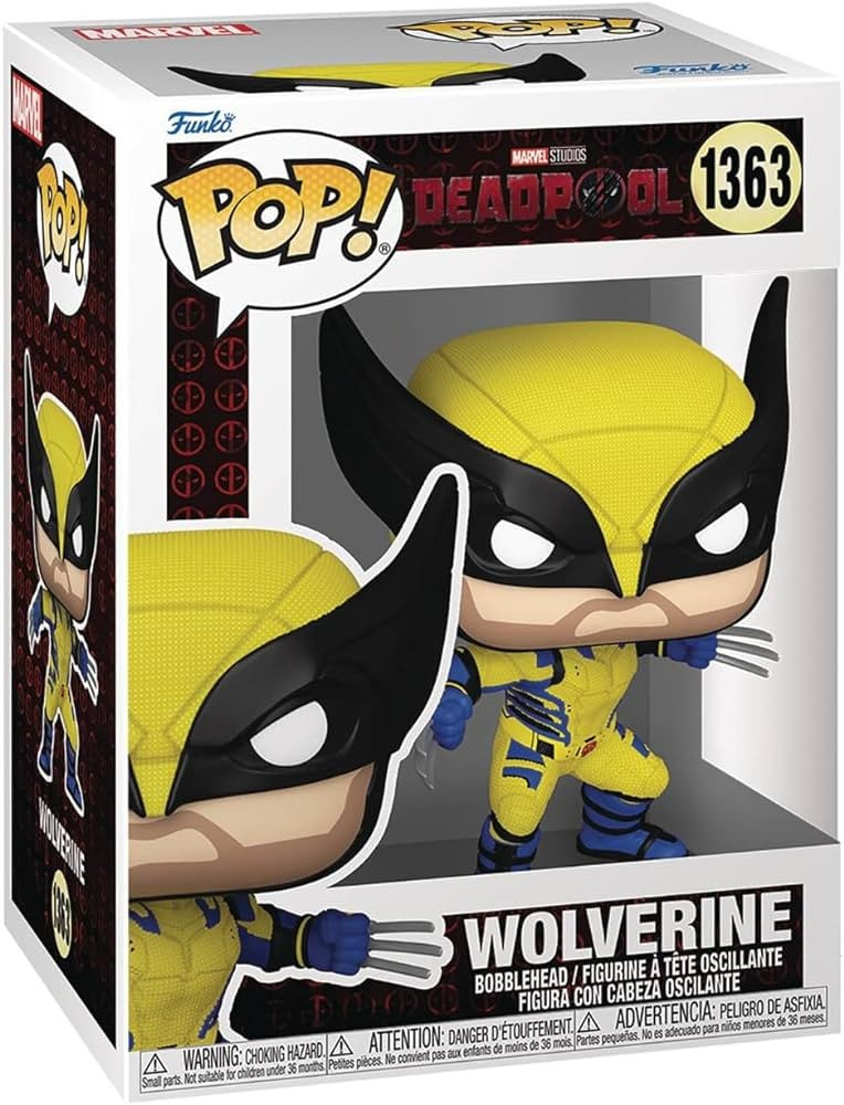 POP Marvel: Deadpool & Wolverine Movie - Wolverine Funko Vinyl Figure (Bundled with Compatible Box Protector Case), Multicolor, 3.75 inches | Amazon (US)