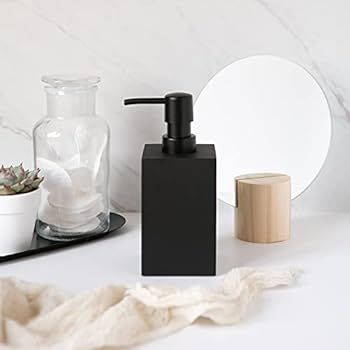 Yew Design Black Soap Dispenser for Bathroom (Square) Hand Soap Dispenser for Kitchen | Amazon (US)