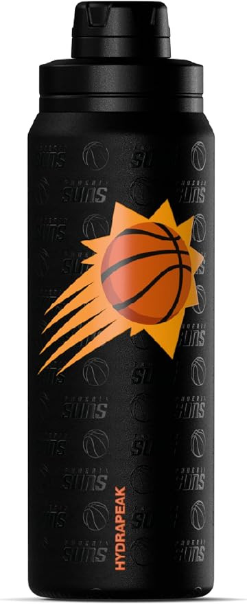 Hydrapeak NBA Officially Licensed Phoenix Suns Active 26oz Insulated Stainless Steel Water Bottle... | Amazon (US)