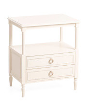 23in 2 Drawer Beaded Side Table | Bedroom | Marshalls | Marshalls