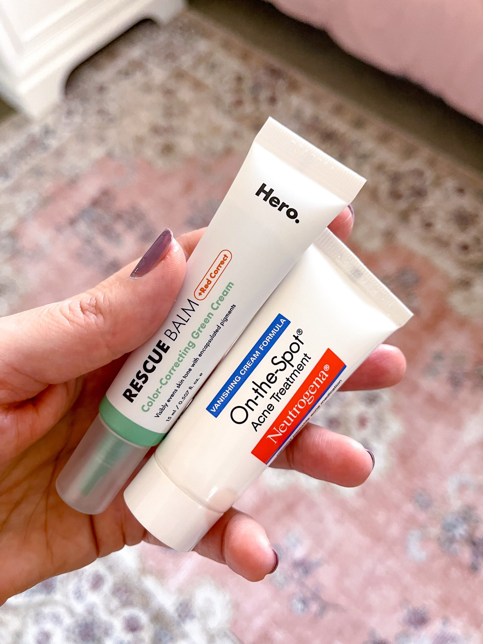 Beauty must haves that work for me! 
Neutrogena On-The-Spot Acne Treatment - dries up the pimples fast. 
Hero Cosmetics Rescue Balm Green Tinted Balm - it's very good for covering up redness. Get $5 Target gift card with $25 beauty purchase. 







Beauty staples/ target beauty 

#LTKU #LTKover40 #LTKbeauty