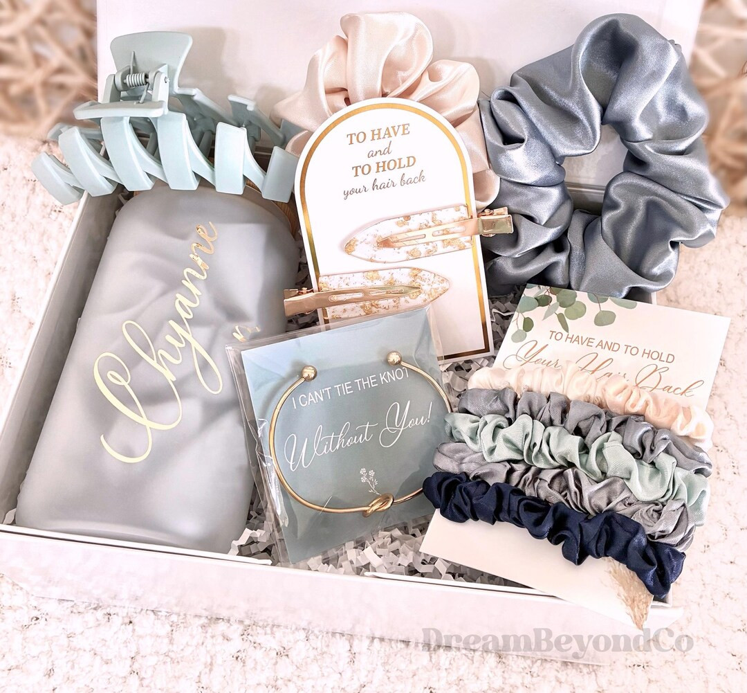 Bridesmaid Proposal Box Maid of Honor Will You Be My Bridesmaid Personalized Dusty Blue Bridesmai... | Etsy (US)