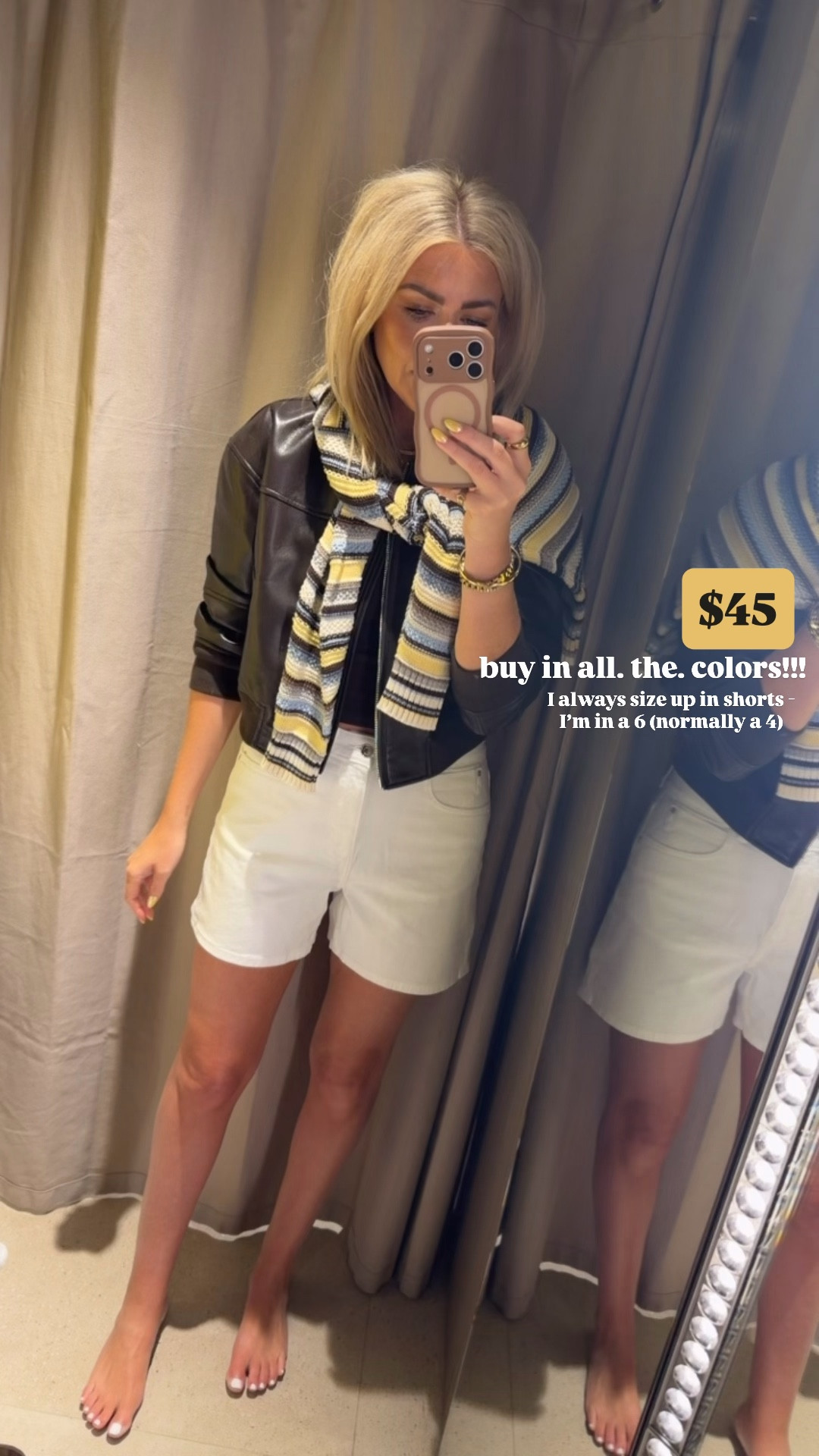 Run to buy these shorts! They will sell out. It’s so hard to find trendy, affordable, flattering and comfy shorts. This is them! $45. I am a size 4 but always size up in shorts, I’m 5’8 and wearing a 6. Grabbed in denim too 

#LTKmomlife #LTKootd