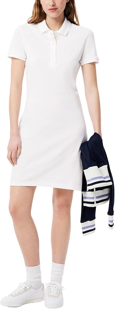 Lacoste Classic Short Sleeve Stretch Mini Pique Polo Dress, Ef8470 Dress | Amazon (US)
