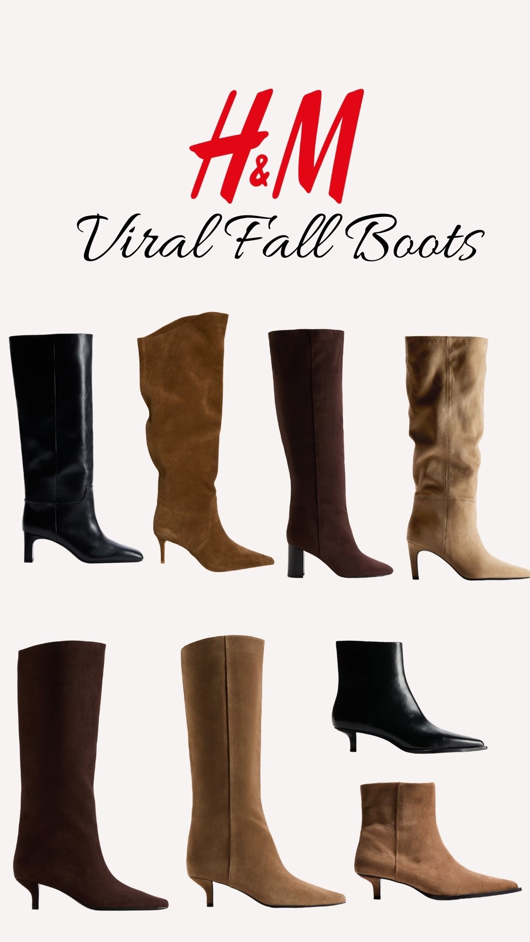 H&M has released their viral boots! They usually sold out so fast, so be fast 👢🤎✨🍂

#LTKFashionMonth #LTKautumn #LTKshoes