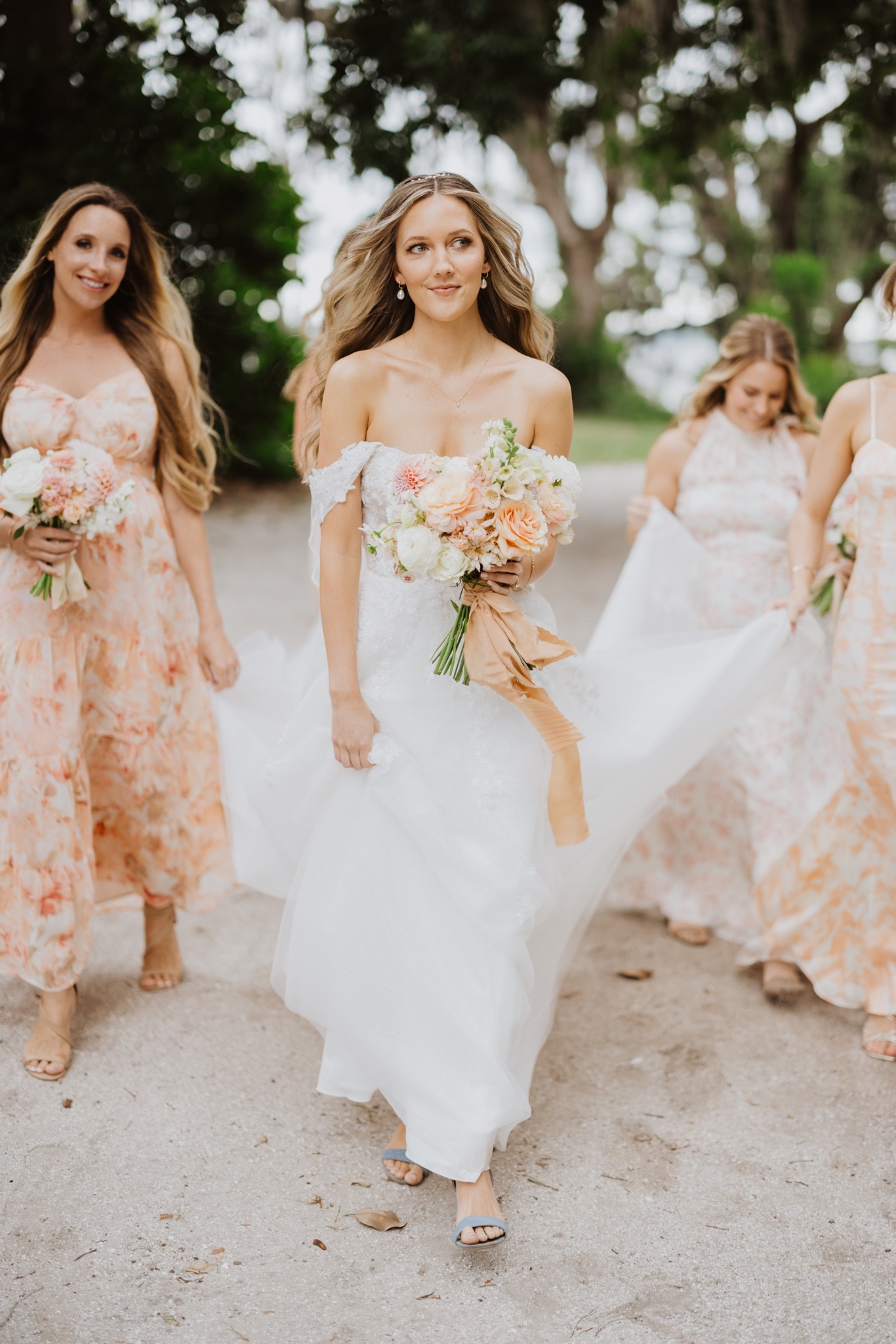 Bridal accessories for the minimal but whimsical boho bride ✨ Gold pearl head piece, pearl earrings, blue heels, & a simple necklace. 

#LTKwedding #LTKstyletip #LTKGiftGuide
