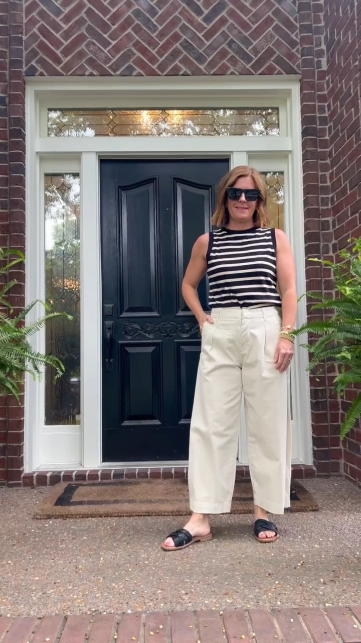How to style wide leg crop pants for summer!

#LTKover40 #LTKstyletip #LTKshoecrush