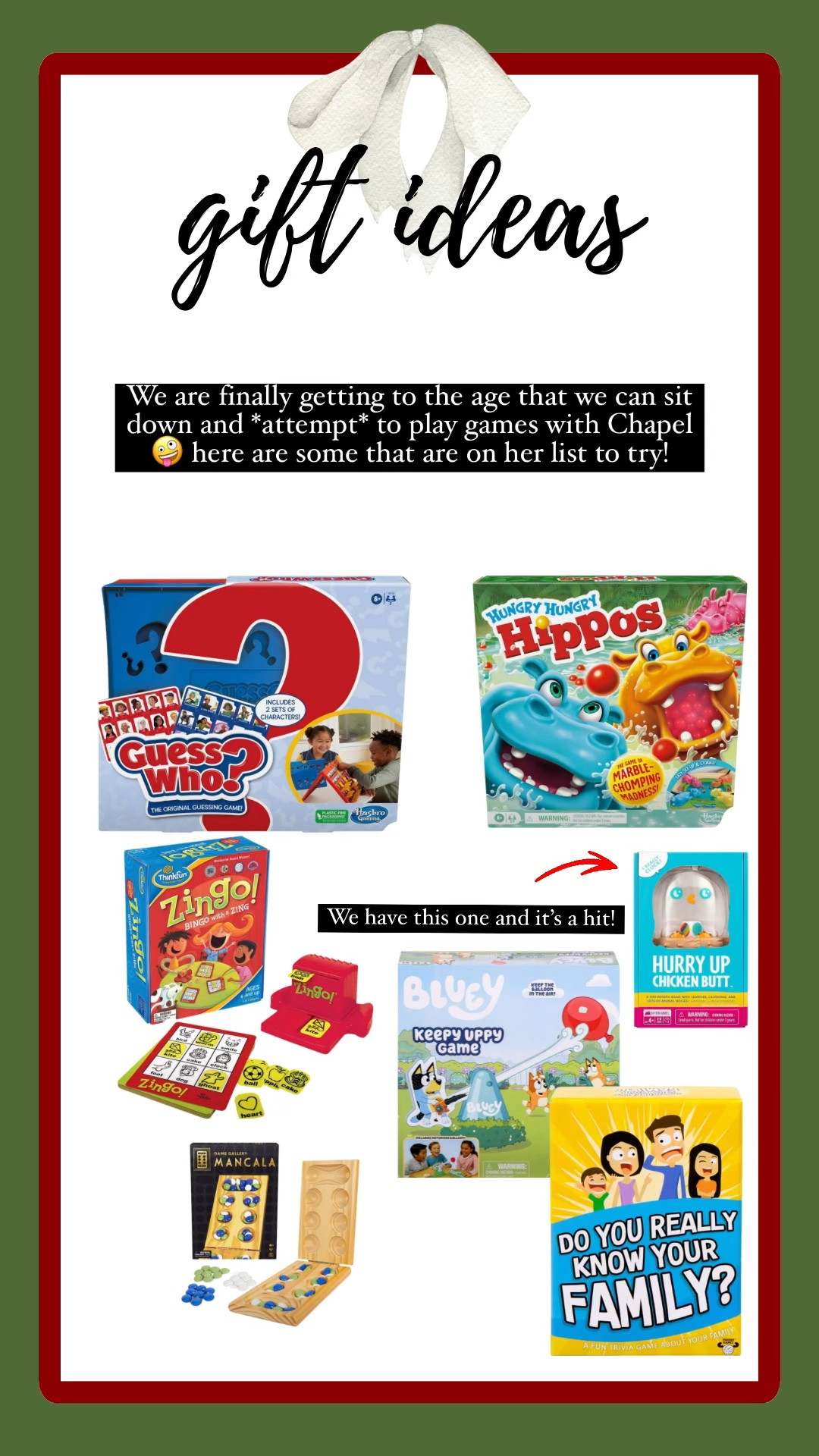 Christmas gift ideas for the game lover in your life! Especially kids!  

#LTKKids #LTKHoliday #LTKGiftGuide