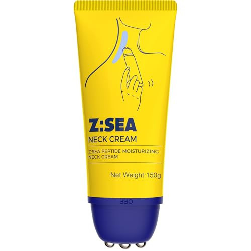 Z:SEA Neck Firming Cream with Roller, Tightening and Lifting Neck & Chest Cream for Crepey Skin, Anti Aging Wrinkle Moisturizer, 5.29 Oz | Amazon (US)