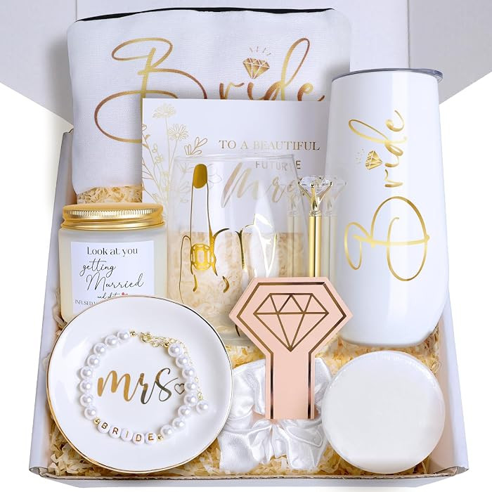Bride To Be Gifts Box, Bridal Shower Gifts, Bachelorette Engagement Wedding Gift Basket for Bride... | Amazon (US)