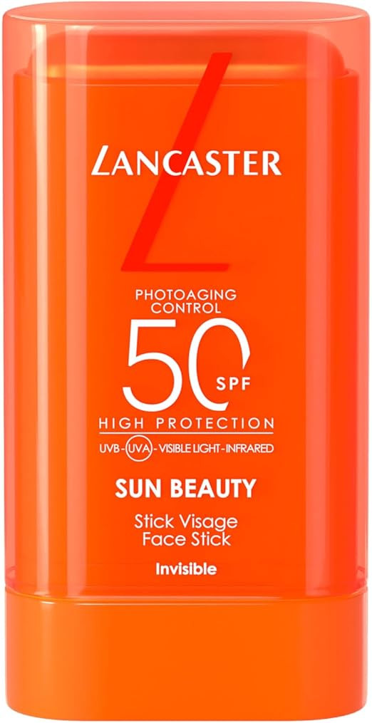 Lancaster Sun Beauty Face Stick SPF50, Translucent Formula, With Easy Hands Free Smooth Applicati... | Amazon (UK)