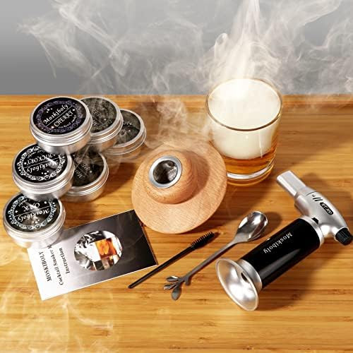 Whiskey Smoker Kit with Torch, Cocktail Smoker Kit, Old Fashioned/ Bourbon/ Drink Smoker Infuser Kit | Amazon (US)