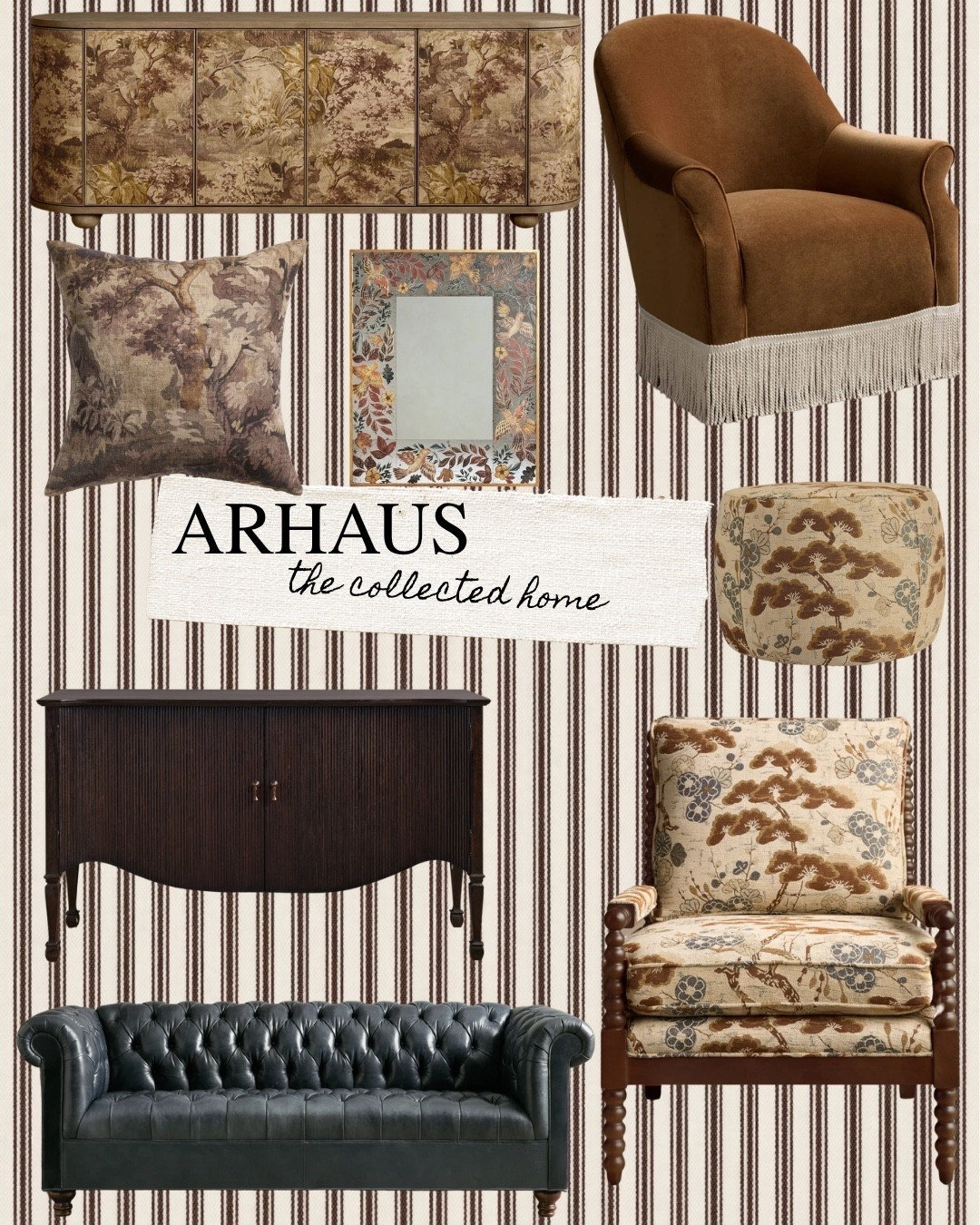 The Collected Home Capsule Collection at ARHAUS is everything I love 🤎

Think rich textures, vintage inspired patterns, warm wood tones, fringe details, and that collected over time look that feels cozy and timeless.

If you love the Amber Lewis, Studio McGee, Magnolia aesthetic, you’re going to love this collection ✨

#arhaus #collectedhome #modernorganic #neutralhome #homedecorfinds #interiorinspo #cozyhome #timelessdesign | living room furniture | ottoman | mirror | bathroom vanity mirror | wall mirror | fringe chair | velvet  chair | floral chair | ribbed wood | leather couch | Ralph Lauren inspo | home decor | interior design | pillows | couch pillows | arhaus | the collected home capsule collection | target | Kirklands | studio McGee | shea McGee | amber Lewis | Becki Owens | Wayfair | Anthropologie |

#LTKHome #LTKHome