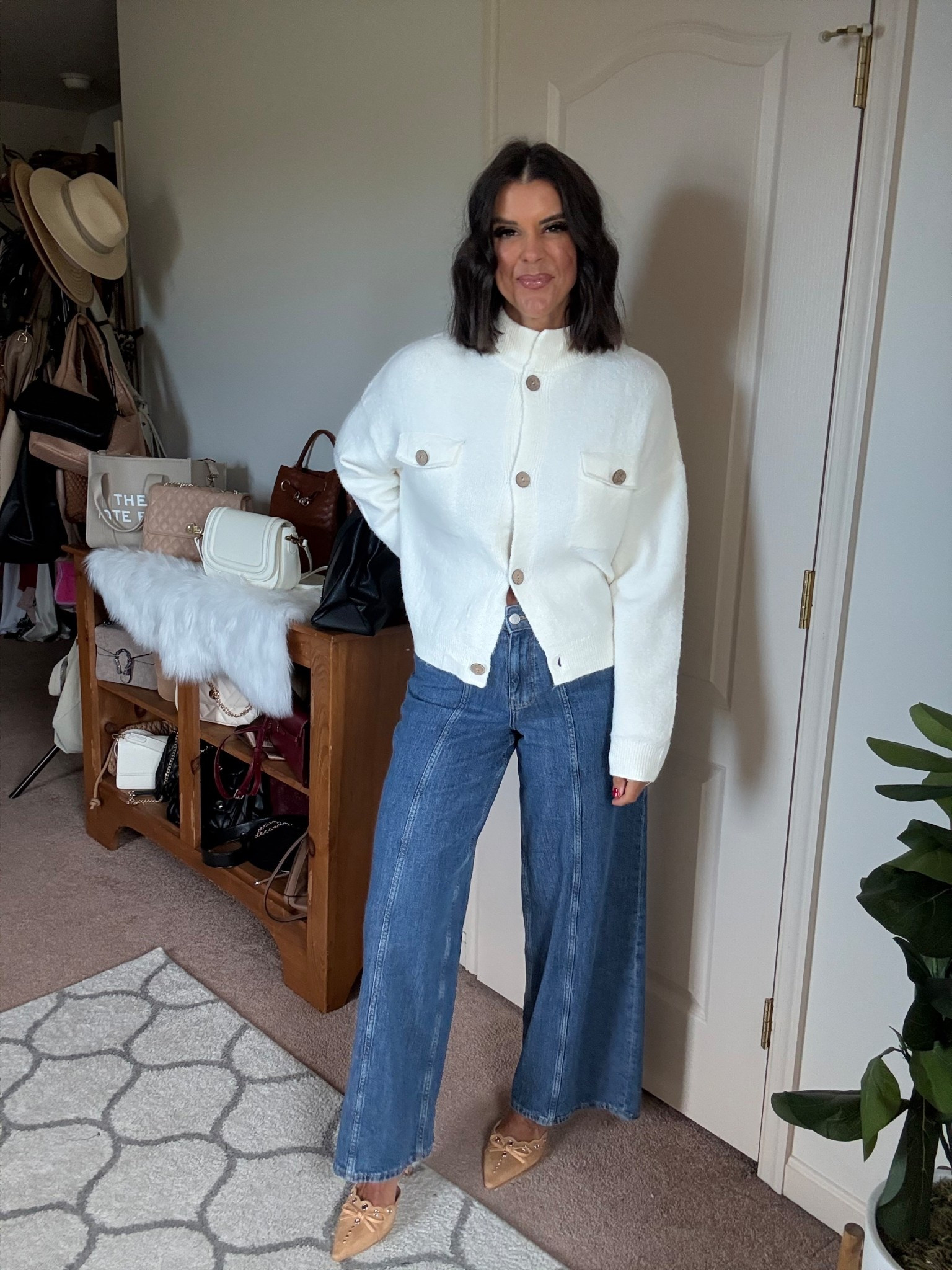 Size small in cardigan size 26 in jeans 

#LTKSeasonal