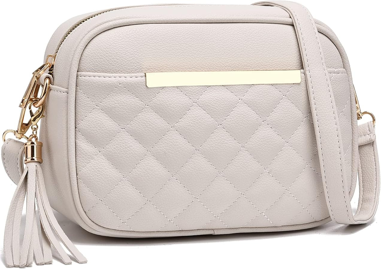 IHAYNER Cute Little Crossbody Bag for Women - Quilted Shoulder Purse for Teen Girls - Lightweight... | Amazon (US)