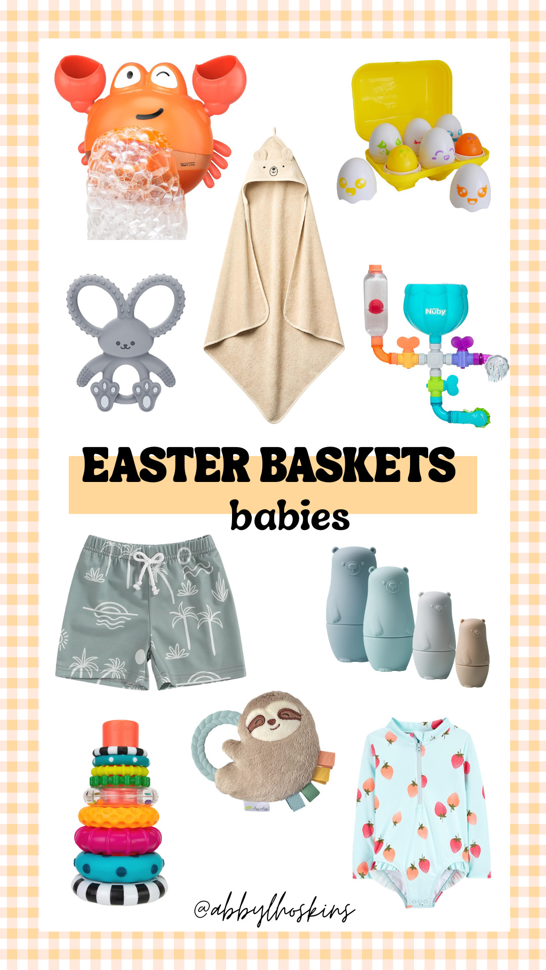 Practical Easter basket ideas for babies! 🐣 

@amazon #ltkeaster #easterbasketstuffers #babybathingsuit #babyboardshorts  

 #LTKSeasonal #LTKSwim #LTKKids