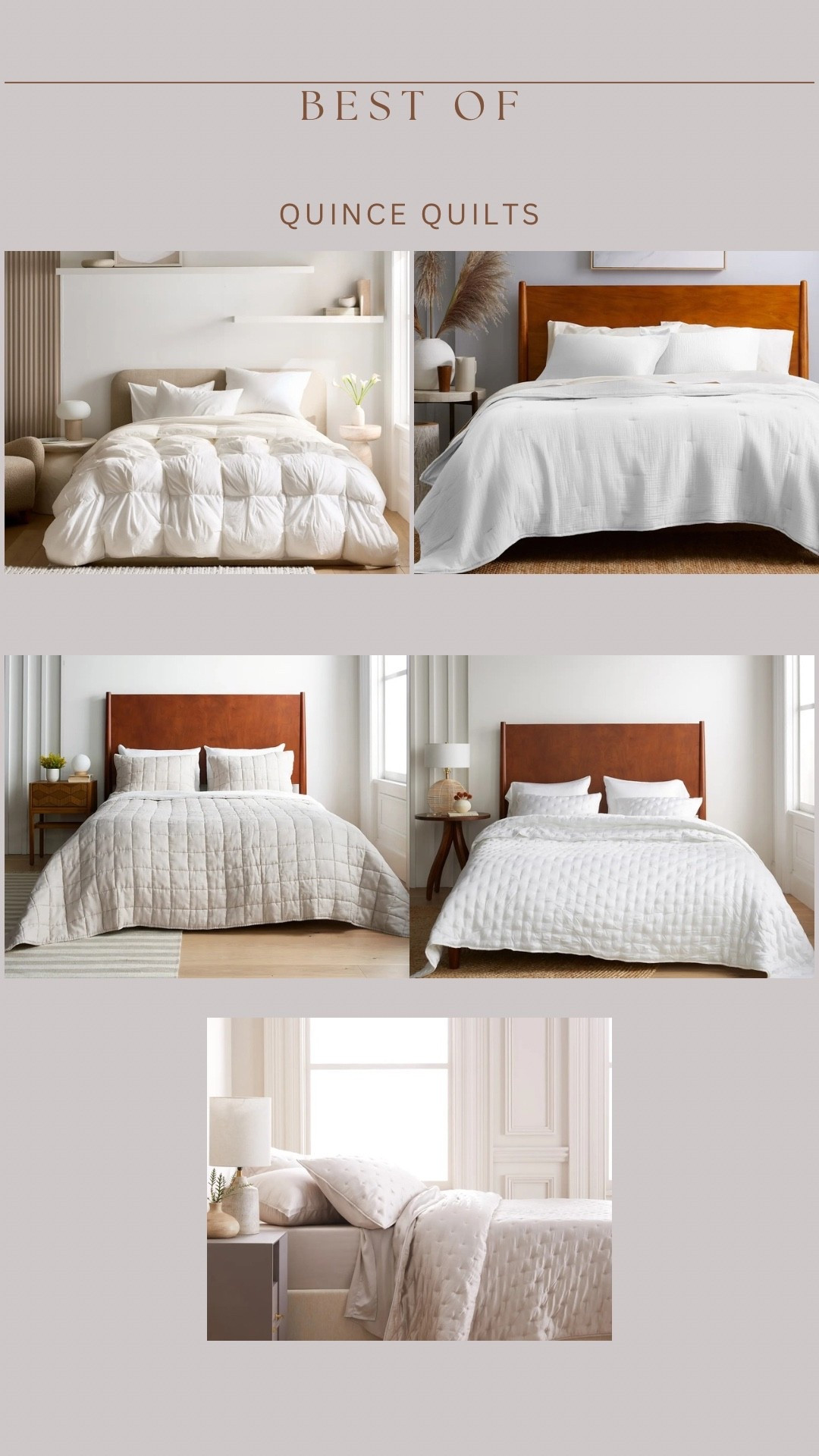 @onequince top reviewed quilts!!!! Made from organic cotton, organic bamboo, and European linen. #quincepartner

#LTKHome #LTKSaleAlert