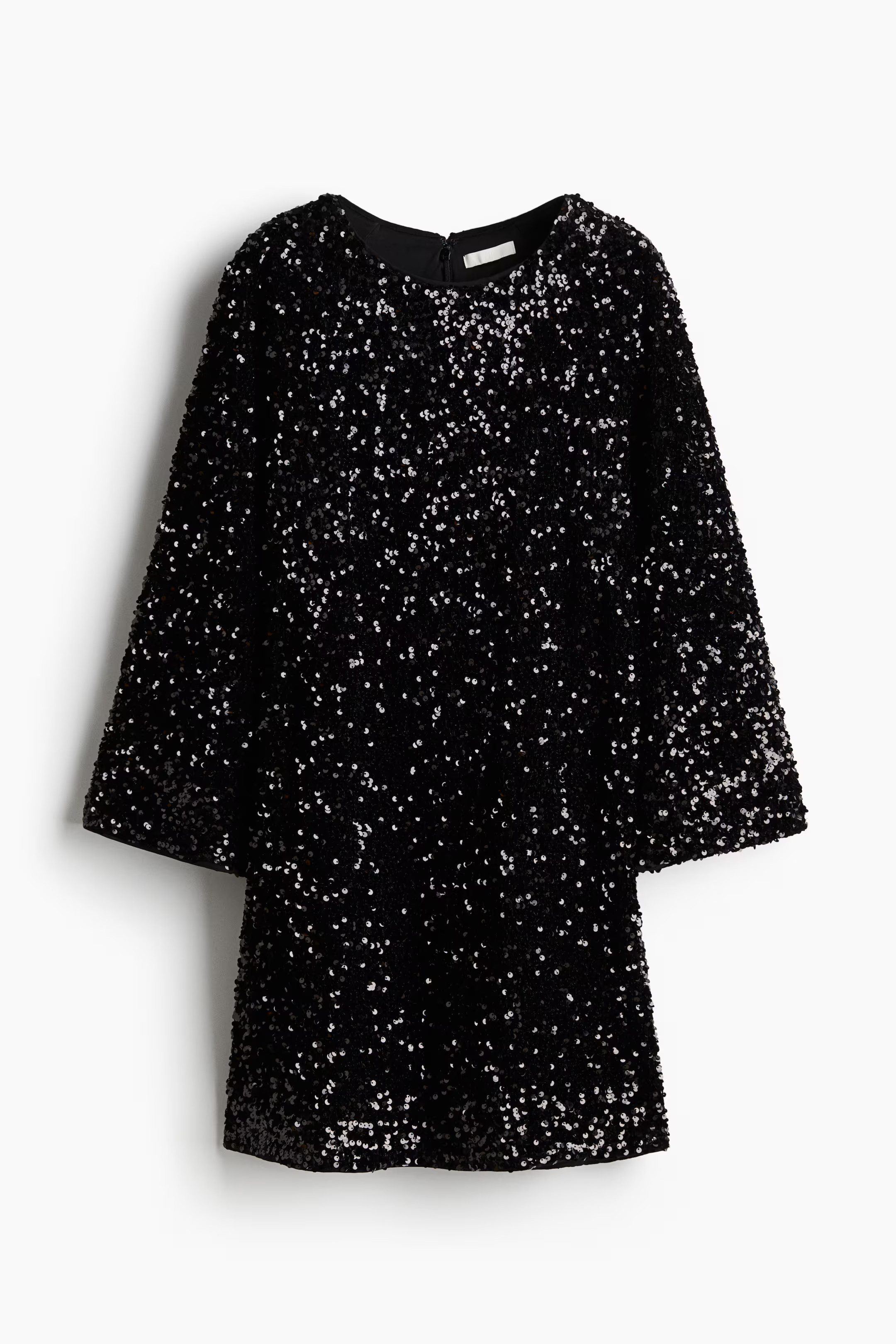 Paillettenkleid in A-Linie - Schwarz - Ladies | H&M AT | H&M (DE, AT, CH, NL, FI)