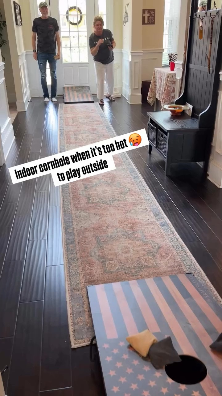Indoor cornhole when it’s too hot 🥵 
to play outside

Check out some favorite sets here on my LTK.🥰 

 #LTKdayinmylife #LTKActive #LTKHome