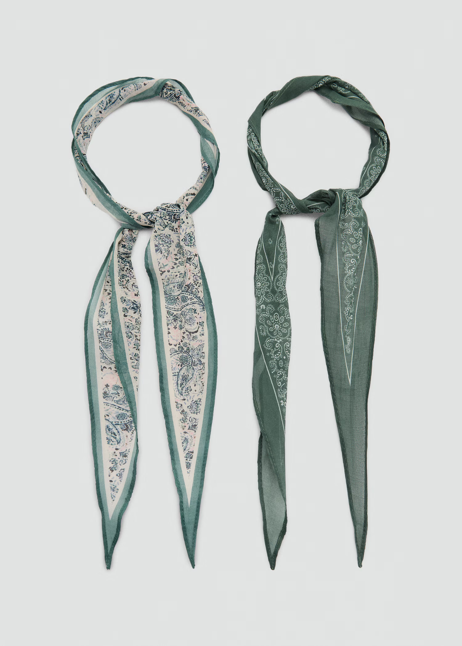 Set of 2 combined scarves - Women | MANGO USA | Mango (US/MX/AU)