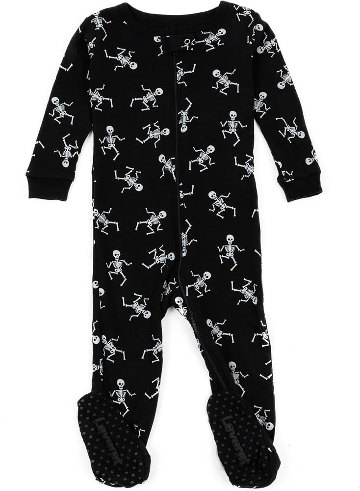Leveret Baby Boys Girls Footed Pajamas Sleeper Halloween 100% Cotton Kids & Toddler Pjs (0 Months... | Amazon (US)